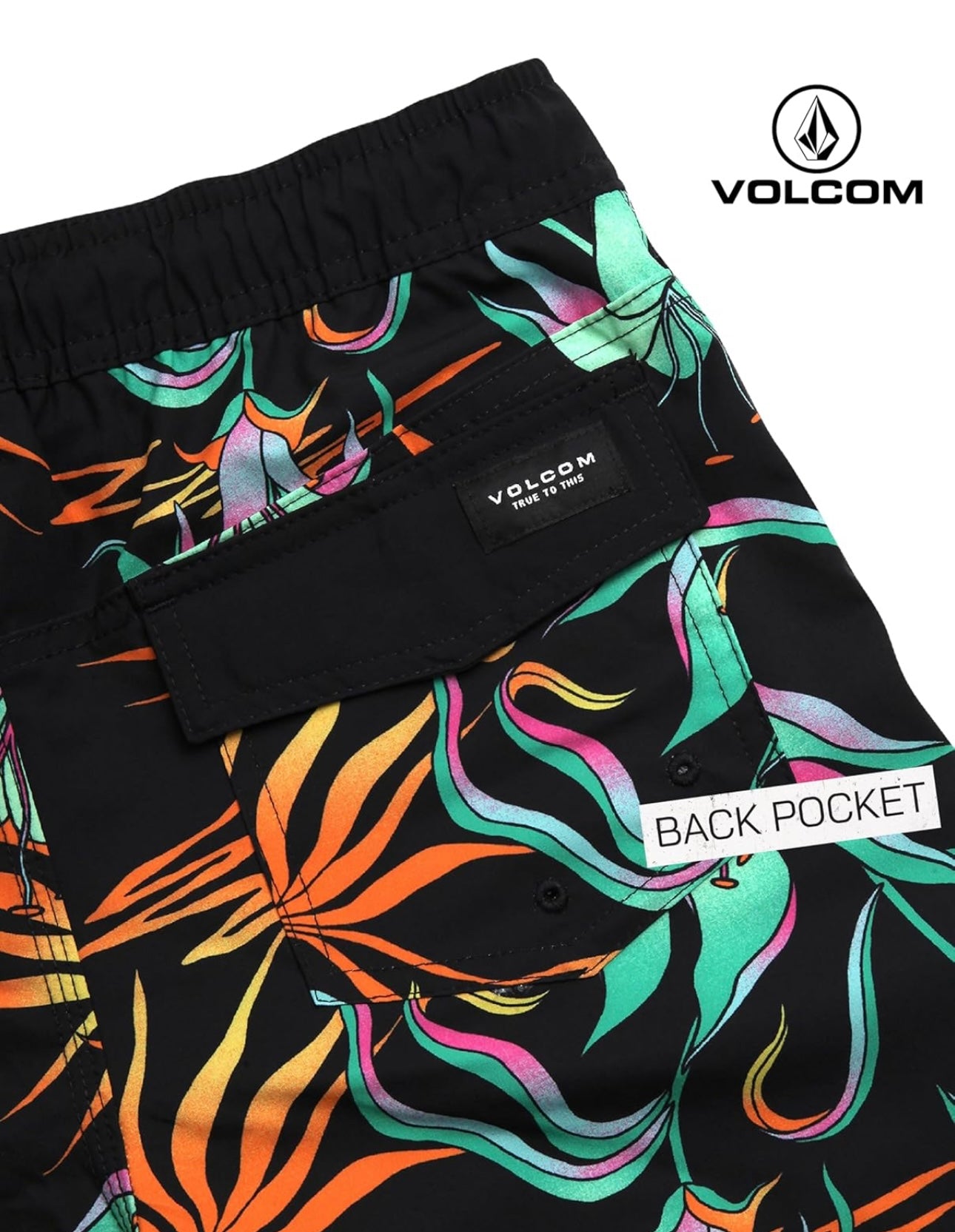 Volcom Pantaloneta Niño - Boardshort secado rápido 🌊