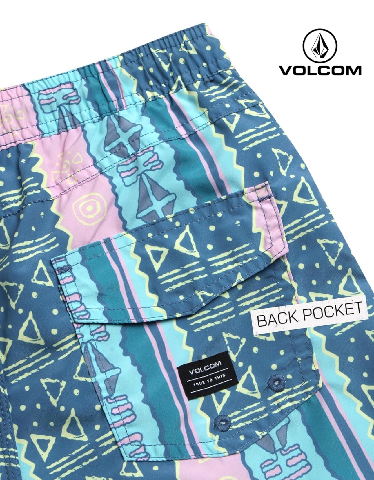 Volcom Pantaloneta Niño - Boardshort secado rápido 🌊
