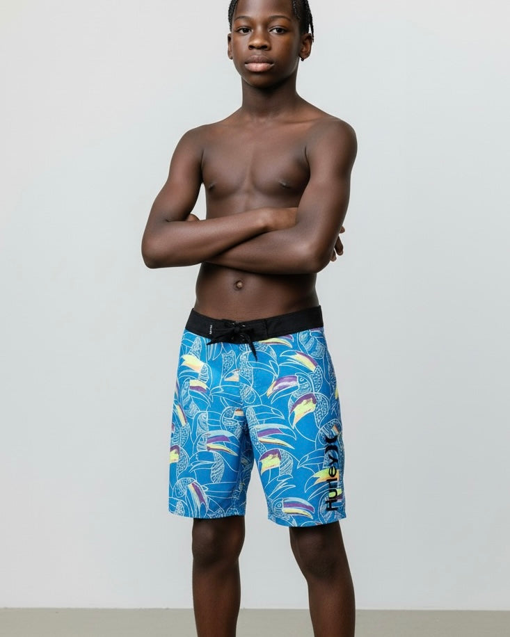Hurley Basin Beach Birds – Boardshort para Niño
