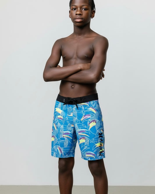 Hurley Basin Beach Birds – Boardshort para Niño