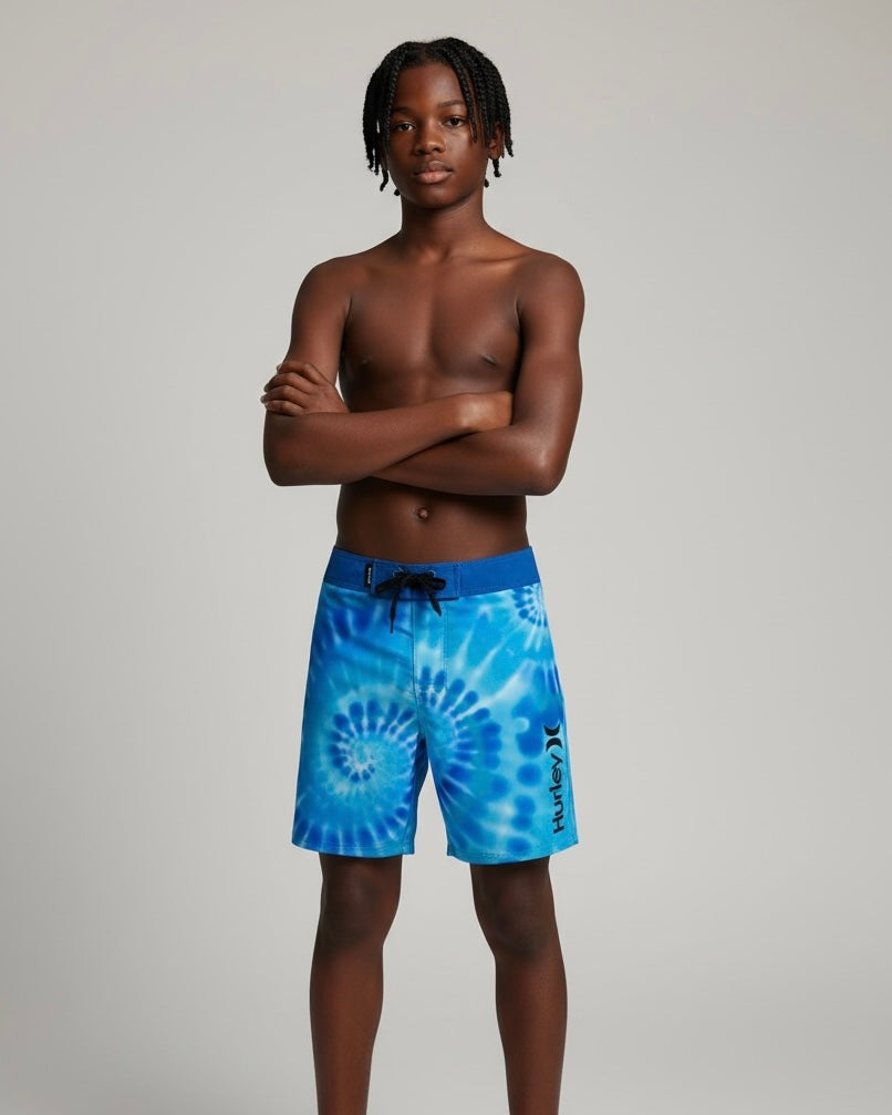 Hurley Tie-Dye Blue Gaze – Boardshort para Niño