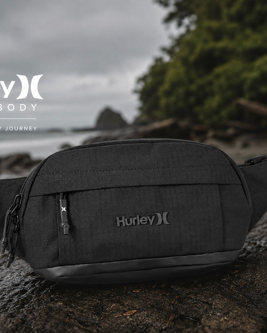 Hurley Peak Crossbody Bag – Canguro Unisex Negro