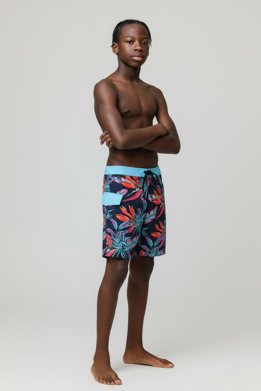 Volcom Pantaloneta Niño - Boardshort secado rápido 🌊