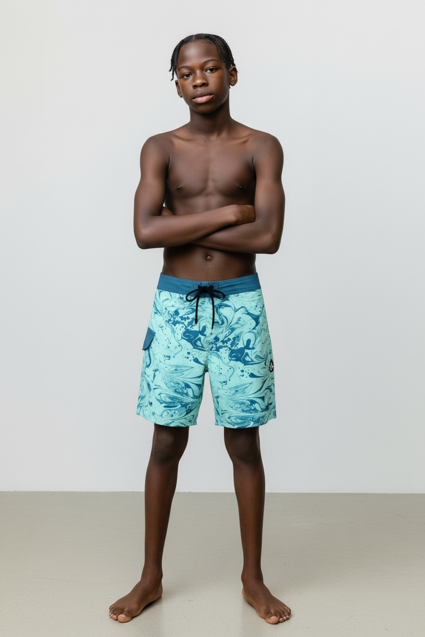 Volcom Pantaloneta Niño - Boardshort secado rápido 🌊