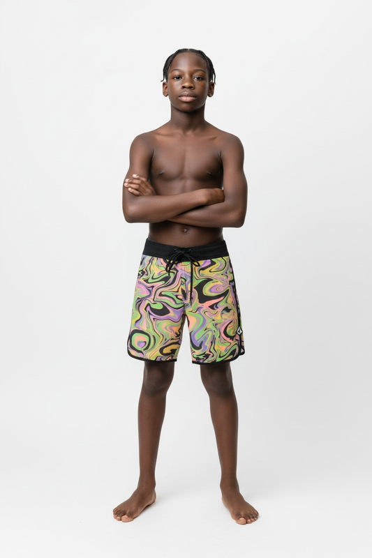 Volcom Pantaloneta Niño - Boardshort de secado rápido 🌊