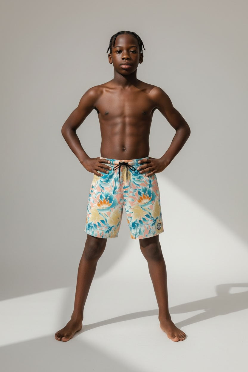 Volcom Pantaloneta Niño - Boardshort de secado rápido 🌊