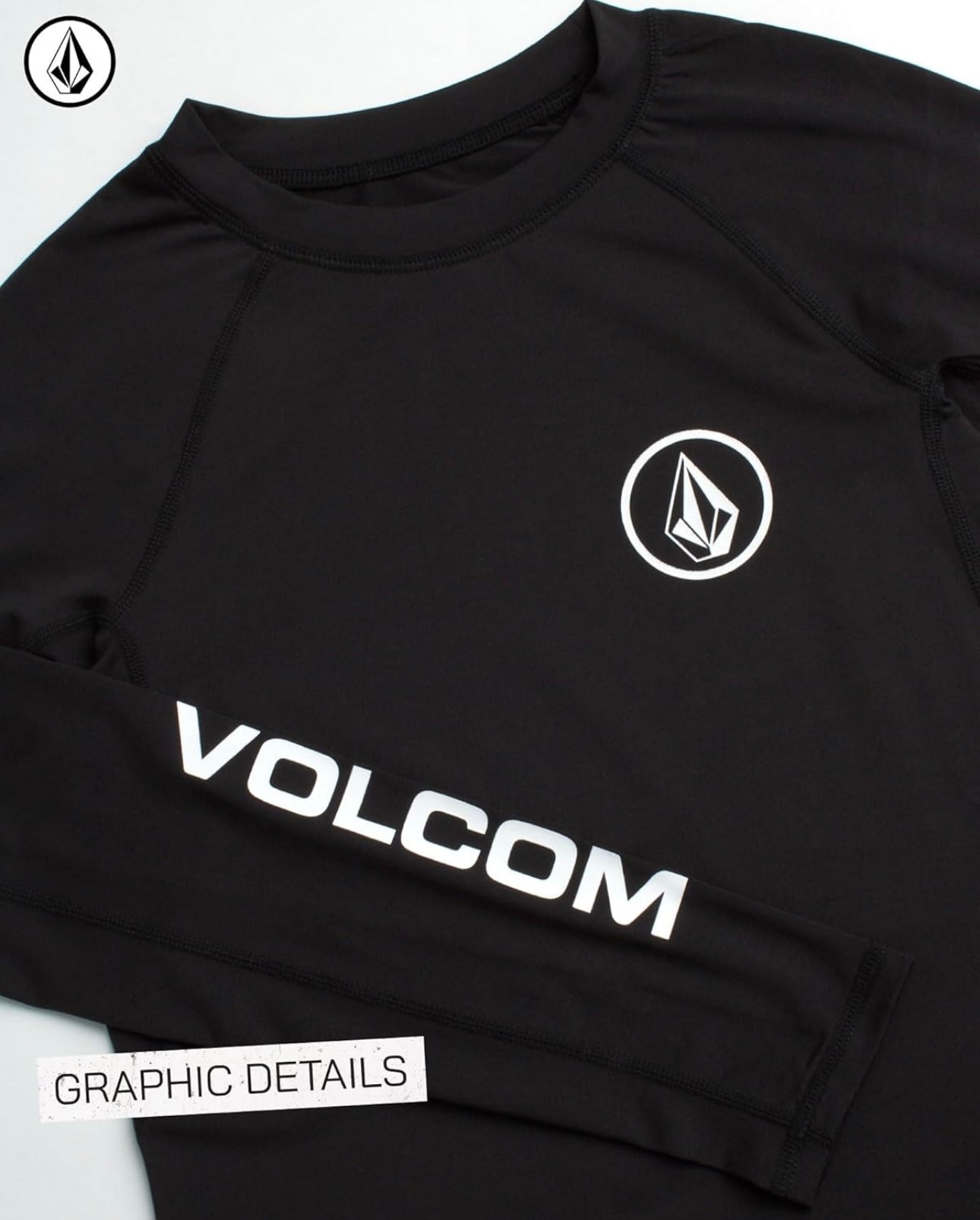 Volcom Camiseta Licra UV Niño - Rash Guard🏄