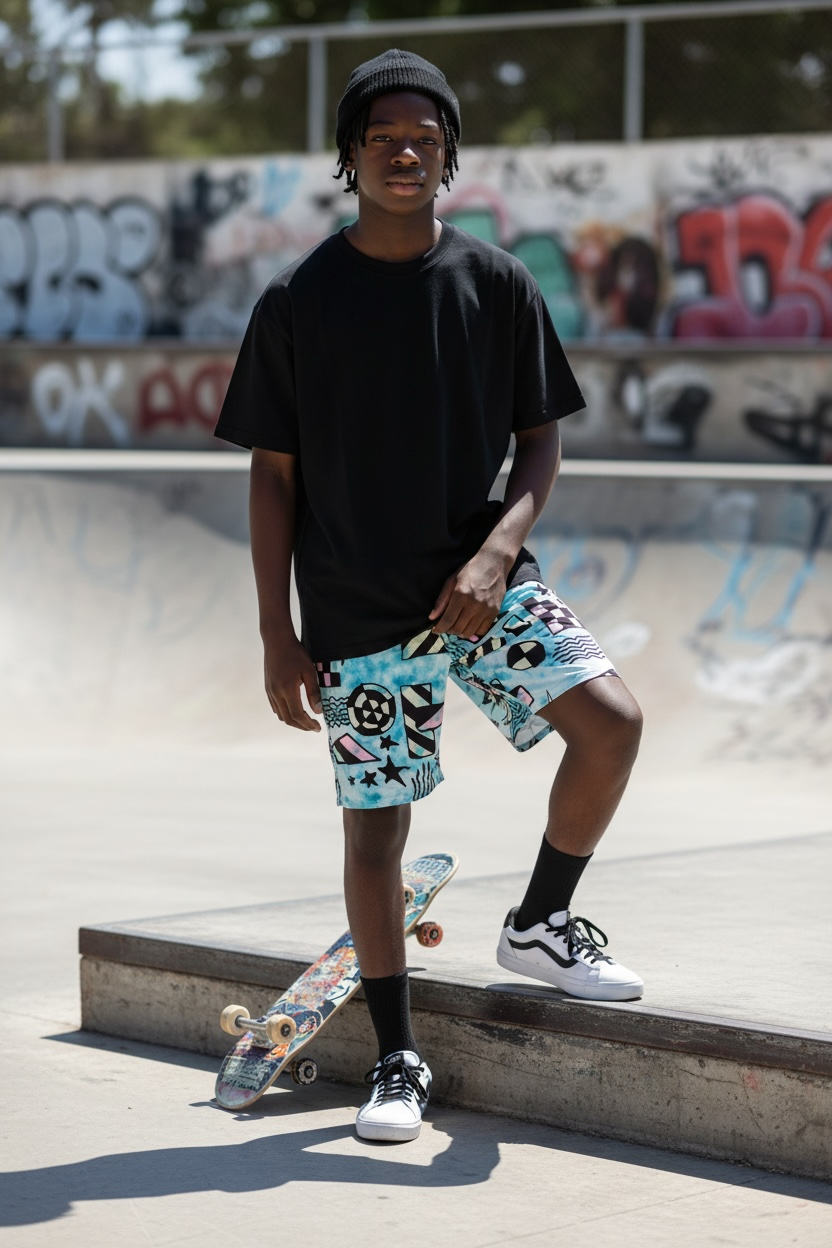 Volcom Pantaloneta Niño - Boardshort secado rápido 🌊